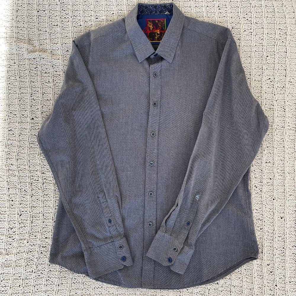 ROBERT GRAHAM BLUE DRESS SHIRT